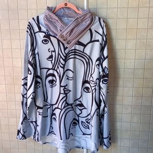 Artistic long sleeved shirt